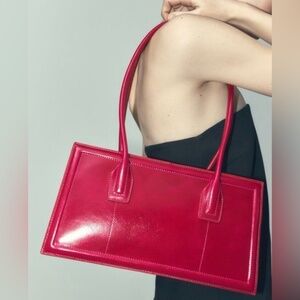 Zara Hot Pink Leather shoulder bag
